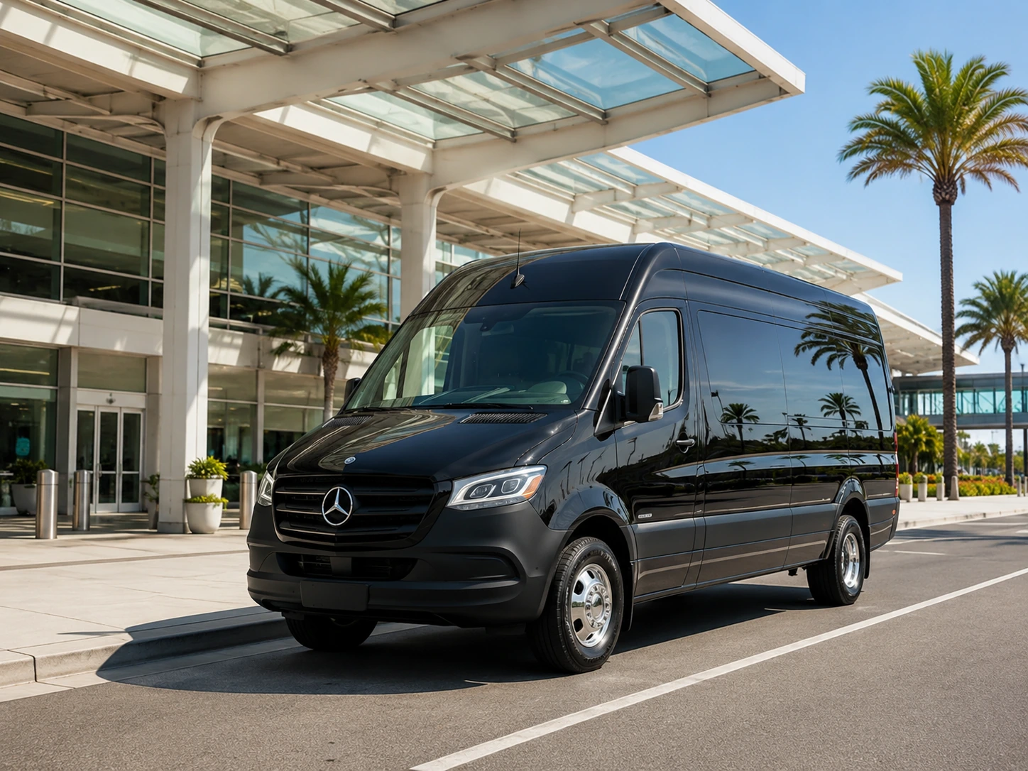 Redlands airport transportation vehicle for private airport transfers