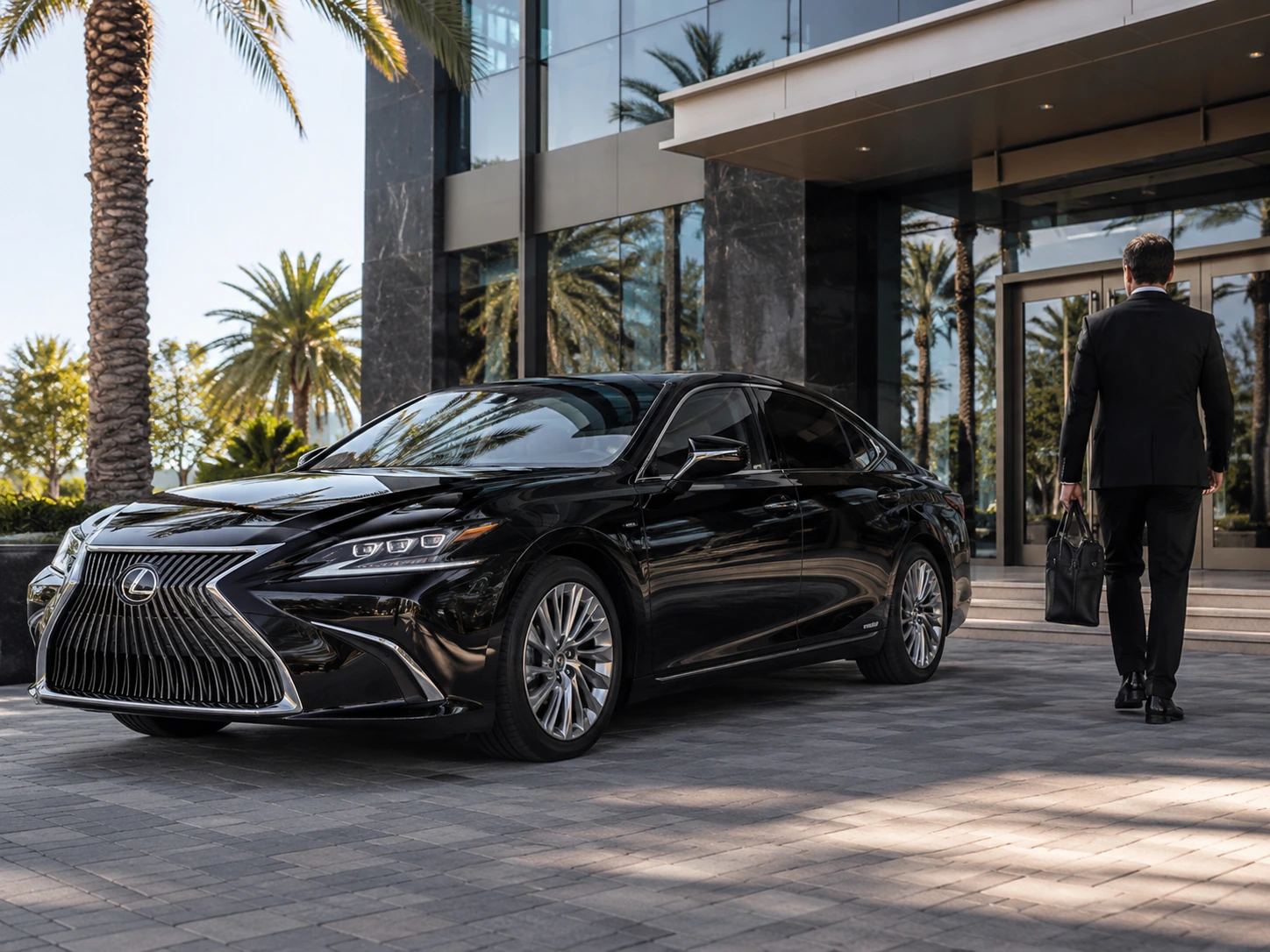 Luxury sedan executive transportation in Redlands CA