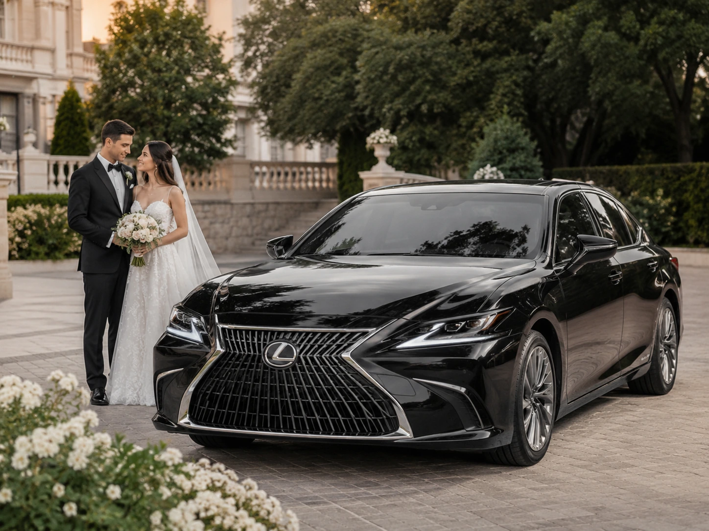 Luxury wedding car service in Redlands CA