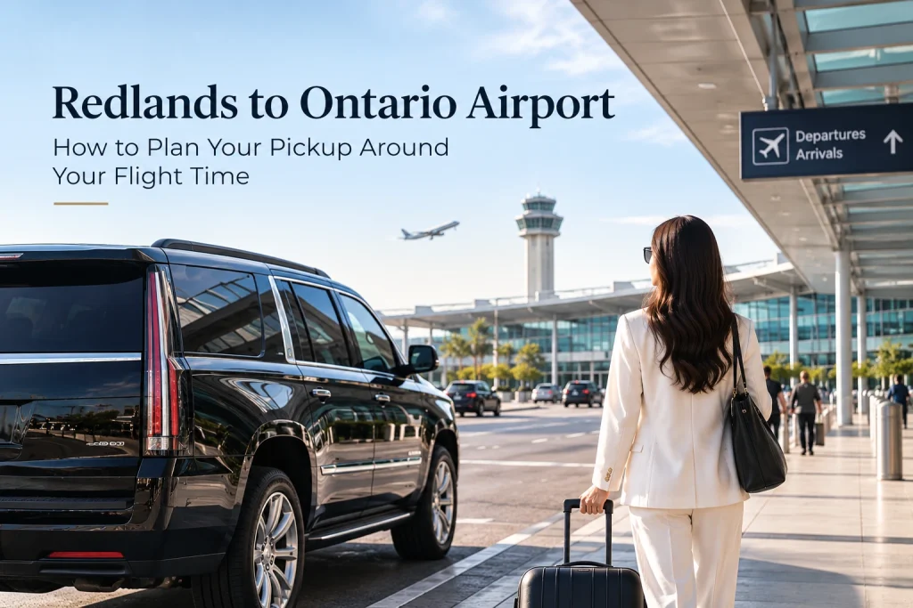 Redlands to Ontario Airport: How to Plan Your Pickup Around Your Flight Time
